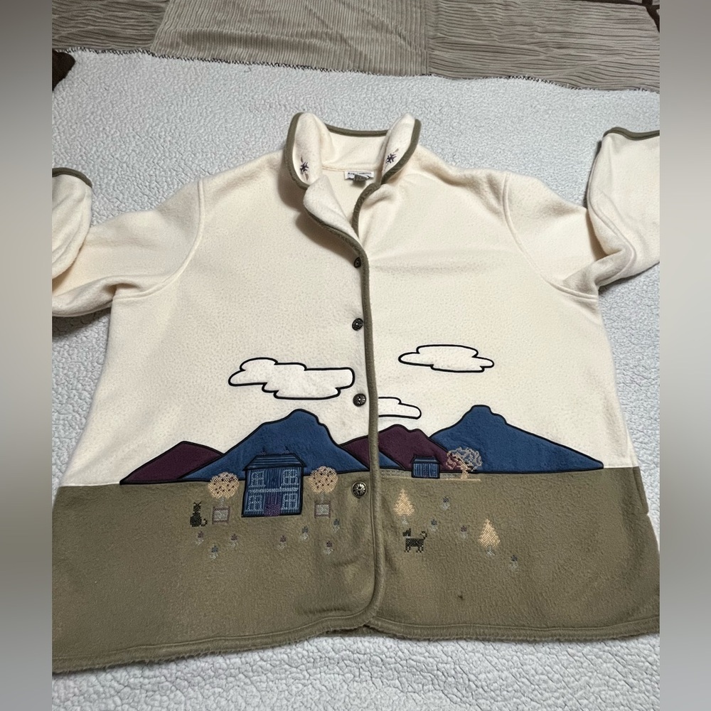 Alfred Dunner embroidered fleece jacket - Picture 14 of 14